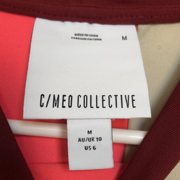 NWOT C/MEO Collective Colorblock Patchwork Top - Picture 3 of 4